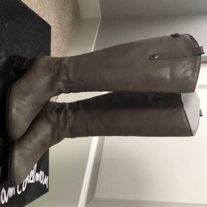 Sam Edelman wide-calf grey Penny tall boots